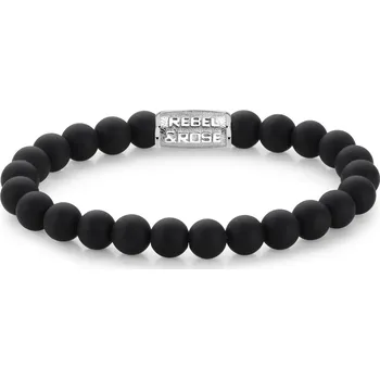 Náramek Rebel & Rose pánský kuličkový náramek, Mad Panther, 8mm Velikost: L
