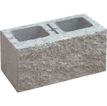 Pletivo PRESBETON Tvarovka Face block HX 2/19/B přírodní jednostranně štípaná