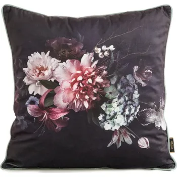 Povlečení Povlak na polštář VELVET 137 černý / bordó