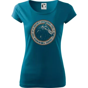 Dámské oblečení Horse challenge - Dámské triko Pure - S ( Petrolejová )