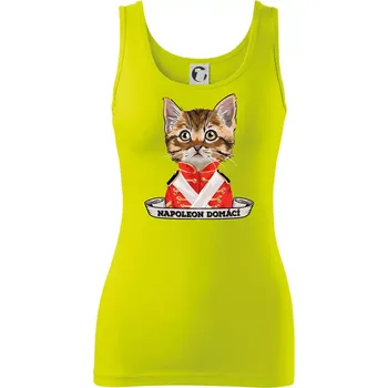 Dámské tričko Napoleon domácí kočka - Dámské tílko - 2XL ( Limetková )