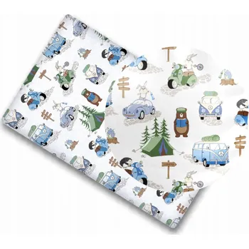 Prostěradlo Prostěradlo s gumičkou Babymam 160x80 cm 100% bavlna vícebarevné