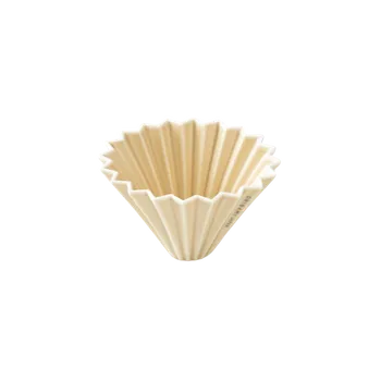 Příprava kávy Origami keramický dripper S matně béžový