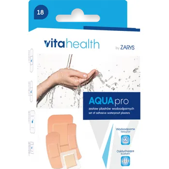 Náplast VitaHealth VitaHealth, AQUApro voděodolné náplasti, 18 ks