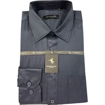 Pánská košile Pánská košile s dlouhým rukávem - temně modrá vz.č.17, ❗Objednávejte raději o číslo větší❗ Velikost: M