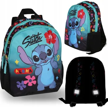 Dětský batoh Dívčí vícekomorový předškolní Batoh Lilo & Stitch Disney