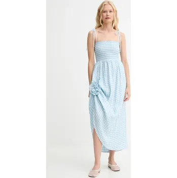 Dámské šaty Lněné šaty The Sleeper ATDR01G027R modrá 50X, vel. M
