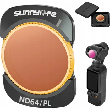 Šedý filtr s polarizací ND64/PL pro DJI OSMO POCKET 3 Magnetický + Pouzdro