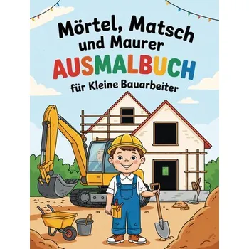 Mörtel, Matsch und Maurer - Ausmalbuch für kleine Bauarbeiter - Holland, Nanja