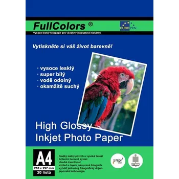 Fotopapír Europen High Glossy Inkjet Photo Paper A4 20 listů