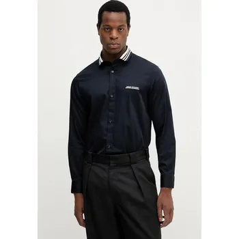 Pánská košile Košile Armani Exchange pánská, tmavomodrá barva, regular, s klasickým límcem, XM000958 AF10192 XM000958.AF10192 59X, vel. L