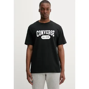 Bavlněné tričko Converse 10027730.A01 černá 99X, vel. XL