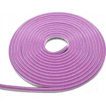 LED páska NEON LED FLEX 6x12mm 12V IP67 voděodolný, dělitelný po 1cm, růžový, 1m