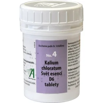 Homeopatikum Adler Pharma č.4 Kalium chloratum 400 tablet