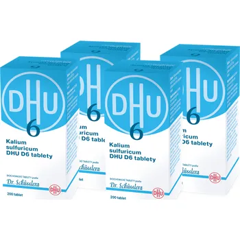 Homeopatikum DHU č.6 Kalium sulfuricum 4x200 tablet