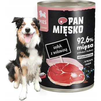 Krmivo pro psa Pan Mięsko mokré krmivo pro psy s Krůta a hovězím masem pro štěňata 400 g