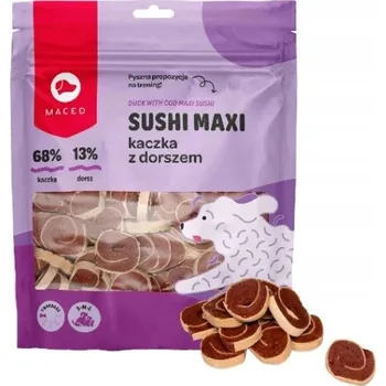 Pamlsek pro psa Maced sushi maxi kachna s treskou 500 g psí pamlsek