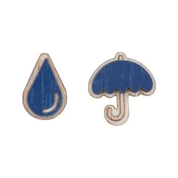 Šperk Dřevěné náušnice Storm Earrings s možností výměny či vrácení do 30 dnů - EW48