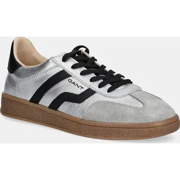Dámské tenisky Kožené tenisky Gant Cuzima dámské, stříbrná barva, 31531664 SLV, EUR 36
