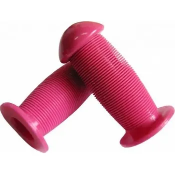 grip Dětské gripy na kolo houbičky 95mm růžové