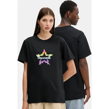 Bavlněné tričko Converse 10028587.A01 černá 99X, vel. S