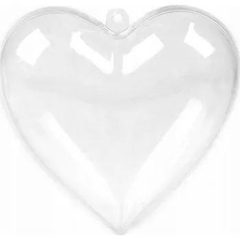 kreativní sada Stoklasa Plastové srdce 8x8 cm dvoudílné