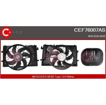 Chladič motoru Elektromotor, větrák chladiče CASCO CEF76007AS