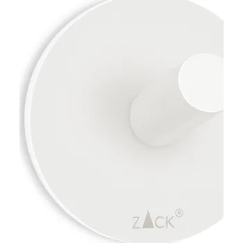 Držák na ručník Háček na ručník DUPLO 5,5 cm, bílá, nerezová ocel, Zack