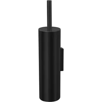 WC štětka WC kartáč TUBO 40 cm, na stěnu, černá, nerezová ocel, Zack