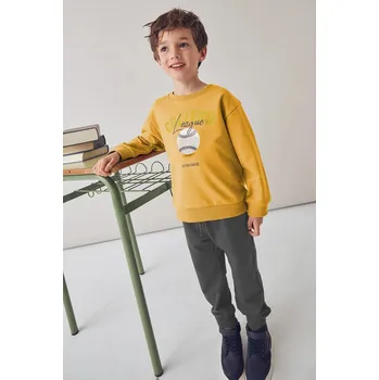 Tepláková souprava Mayoral žlutá barva, 4801 4801.5A.Mini.9BYA 18X, vel. 116