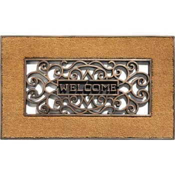 Rohožka Hotová gumová kokosová rohožka do interiéru 75 x 45 cm