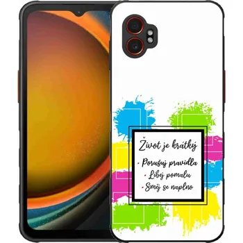 Pouzdro na mobilní telefon Gelový kryt mmCase na Samsung Galaxy Xcover 7 Pro - citát 5 bílé pozadí