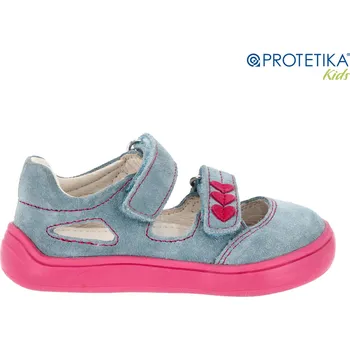 Dětská móda Protetika - barefoot polootevřené boty TERY jeans Veľkosť: 23