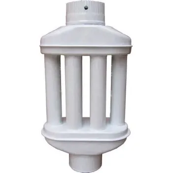 Kouřovod Žemini Žemini, Teplovzdušný výměník, délka - 0,65 m, průměr 120 mm, barva - bílá