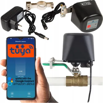 Detektor úniku vody Servopohon, ovladač ventilu voda plyn xtreme TUYA WiFi