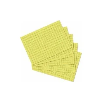 Archivační box Herlitz - Karty do kartotéky, A7,žluté, čtvereček, 100