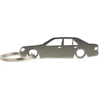 Mercedes E W124 limousine klíčenka z nerezové oceli