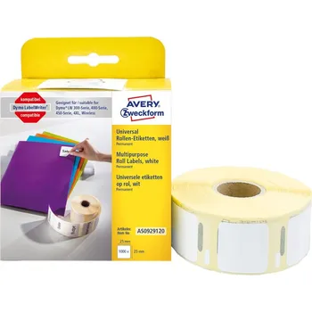 Samolepící etiketa Avery Zweckform AS0929120 Termoetikety 54x101 mm, 220 ks, bílé, kompatibilní Dymo S0929120
