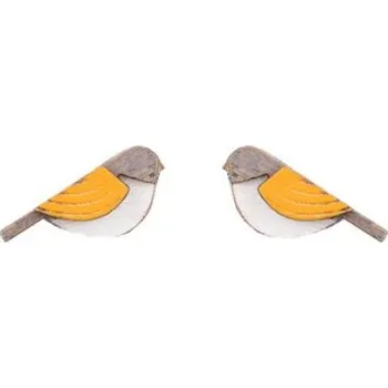 Šperk Dřevěné náušnice Orange Cutebird Earrings možností výměny či vrácení do 30 dnů - EW40