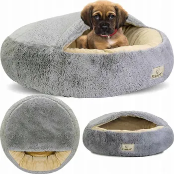 Pelíšek pro psa Psí kotec Dogsy šedá 50 cm x 50 cm