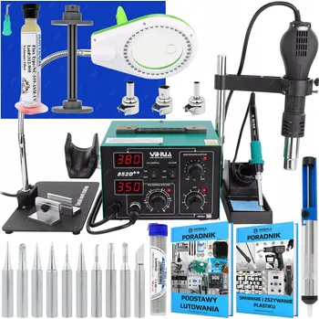 Páječka SADA HORKOVZDUŠNÁ PÁJECÍ STANICE 2v1 YIHUA 852D++ SVAŘOVNA PLASTŮ XLv2