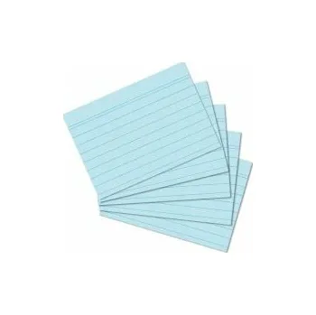 Archivační box Herlitz - Karty do kartotéky A7, modré, linka