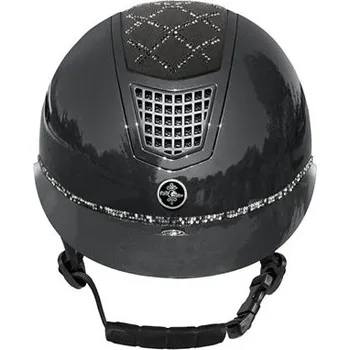 Jezdecká přilba Fair Play Jezdecká bezpečnostní helma, QUANTINUM W-V SPOTLIGHT SHINY SILVER Barva: Tmavě modrá, Velikost: L(59-61)