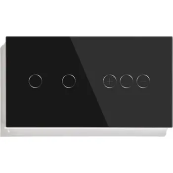 vypínač DVOJITÝ DOTYKOVÝ SPÍNAČ SVĚTLA A STMÍVAČ SKLENĚNÝ