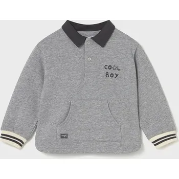 Kojenecké oblečení Mikina Mayoral 2415.3B.Baby.9BYA šedá 90X, vel. 80