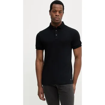 Pánské tričko Vlněné polo tričko Joop! pánské, černá barva, 30043596 99X, vel. S