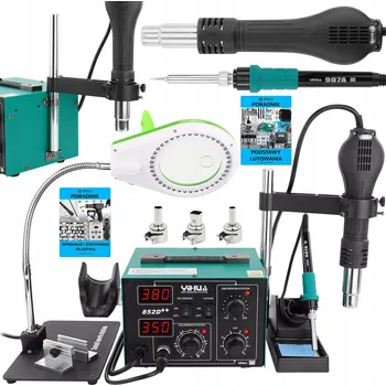 Páječka SADA HORKOVZDUŠNÁ PÁJECÍ STANICE 2v1 YIHUA 852D++ 740W SVAŘOVNA PLASTŮ