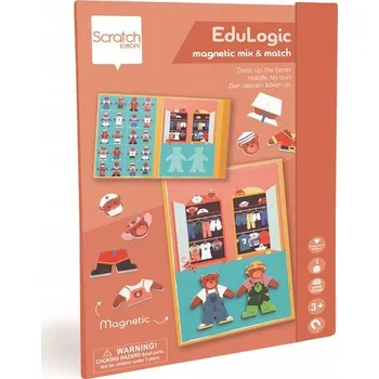 ostatní stavebnice Oblékni Medvídka - magnetická skládačka Scratch 3+