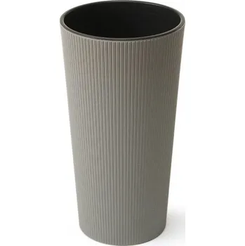 Květináč Lamela LAMELA, květináč LILIA ECO JUMPER, průměr 250 mm, výška 465 mm, šedý