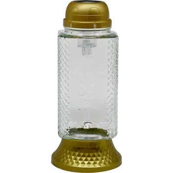 Svíčka Madona Hřbitovní Sklo Led 26 cm strukturované zlatá